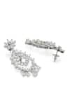 Curio Cottage_Silver Plated Faux Diamond The Diamante Donna Necklace Set _at_Aza_Fashions