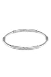 Sangeeta Boochra_Silver Plated Sofia Carved Bracelet _Online_at_Aza_Fashions