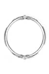 Sangeeta Boochra_Silver Plated Camilla Carved Bracelet _Online_at_Aza_Fashions