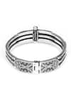 Buy_Sangeeta Boochra_Silver Plated Adora Carved Bracelet _Online_at_Aza_Fashions