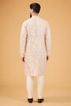 Shop_Kasbah_Beige Silk Mirrors Embroidered Kurta _at_Aza_Fashions