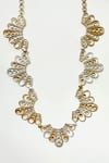 Buy_SUHANI PITTIE_Gold Plated Tritons Tears Scalloped Two-tone Necklace _at_Aza_Fashions