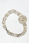 Shop_SUHANI PITTIE_Silver Plated Crystal Shield Maiden Bracelet _at_Aza_Fashions