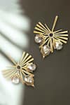 Buy_SUHANI PITTIE_Gold Plated Crystal Maya 22kt Earrings _at_Aza_Fashions