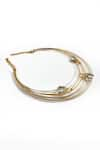 Buy_SUHANI PITTIE_Gold Plated Crystal Cyber 22kt Choker _at_Aza_Fashions