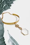 Buy_SUHANI PITTIE_Gold Plated Crystal Axl Ice 22kt Choker _at_Aza_Fashions