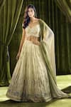 Buy_Alaya Advani_Cream Blouse Silk Hand Embroidery Elephant Sweetheart Lehenga Set _Online