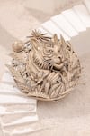 Buy_Cosa Nostraa_Gold Majestic Guardian Brooch _at_Aza_Fashions