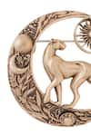 Buy_Cosa Nostraa_Gold Celestial Panther Brooch _Online_at_Aza_Fashions