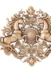 Cosa Nostraa_Gold Majestic Stallions Floral Brooch _Online_at_Aza_Fashions