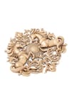 Buy_Cosa Nostraa_Gold Majestic Stallions Floral Brooch _Online_at_Aza_Fashions