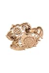 Cosa Nostraa_Gold Noble Warhorse Harmony Brooch _at_Aza_Fashions