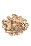 Buy_Cosa Nostraa_Gold Royal Stallion Crest Brooch _Online_at_Aza_Fashions