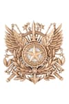 Cosa Nostraa_Gold Imperial Valor Brooch _Online_at_Aza_Fashions