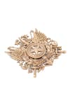 Shop_Cosa Nostraa_Gold Imperial Valor Brooch _Online_at_Aza_Fashions