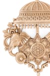 Buy_Cosa Nostraa_Gold Regal Elephant Canopy Brooch _Online_at_Aza_Fashions