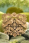 Buy_Cosa Nostraa_Gold Eternal Harmony Brooch _at_Aza_Fashions