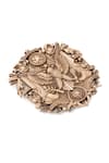 Shop_Cosa Nostraa_Gold Majestic Valor Brooch _Online_at_Aza_Fashions