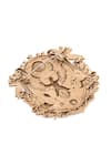 Cosa Nostraa_Gold Majestic Valor Brooch _at_Aza_Fashions