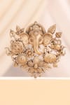 Buy_Cosa Nostraa_Gold Divine Ganapati Brooch _at_Aza_Fashions