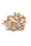 Buy_Cosa Nostraa_Gold Divine Ganapati Brooch _Online_at_Aza_Fashions