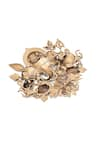 Shop_Cosa Nostraa_Gold Divine Ganapati Brooch _Online_at_Aza_Fashions