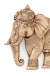 Cosa Nostraa_Gold Royal Maharaja Elephant Brooch _Online_at_Aza_Fashions