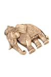 Buy_Cosa Nostraa_Gold Royal Maharaja Elephant Brooch _Online_at_Aza_Fashions