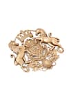 Buy_Cosa Nostraa_Gold Regal Majesty Brooch _Online_at_Aza_Fashions