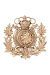 Cosa Nostraa_Gold Imperial Guardian Brooch _Online_at_Aza_Fashions