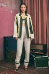 Buy_Sunandini_Gray Tweed Color Block Sweetheart Grey Bralette And Trouser Set _at_Aza_Fashions