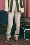 Buy_Sunandini_Gray Tweed Color Block Sweetheart Grey Bralette And Trouser Set _Online_at_Aza_Fashions
