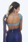 Shop_Itrh_Blue Net Embellished Crystal Sweetheart Twilight Ombre Lehenga Set _at_Aza_Fashions