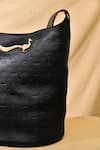 Shop_GLA_Black Embossing Kosha Bag _at_Aza_Fashions