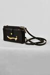 Buy_GLA_Black Embossed Narad Sling Bag _at_Aza_Fashions