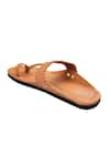 Buy_The Madras Trunk_Brown Woven Desi Atlas Tonal Strap Kolhapuri Flats 