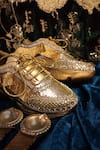 Buy_Chal Jooti_Gold Embellished Mastaani Majesty Wedding Sneakers