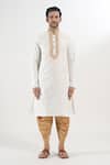 Buy Arihant Rai Sinha Cream Polyester, Silk Embroidery Placket Kurta And Patiala Set Online at Aza Fashions Buy_Arihant Rai Sinha_Cream Polyester, Silk Embroidery Placket Kurta And Patiala Set _Online_at_Aza_Fashions
