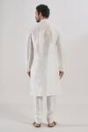 Shop_Arihant Rai Sinha_Off White Silk Embroidery Floral Thread Kurta Set _at_Aza_Fashions
