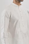 Shop_Arihant Rai Sinha_Off White Silk Embroidery Floral Thread Kurta Set _Online_at_Aza_Fashions