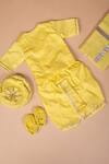 Shop_Lil Angels_Yellow Silk Embroidery Bead Hot Air Balloon Jamna Set _at_Aza_Fashions