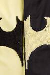 Shop_Partykles_Black Cotton Sequins Batman Motif Embroidered Shirt _Online_at_Aza_Fashions