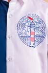 Shop_Partykles_Blue Cotton Embroidery Light House Motif Shirt _Online_at_Aza_Fashions