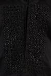Buy_Partykles_Black Cotton Satin Beads, Stones Embroidered Kurta Set 