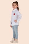 Buy_Partykles_White 100% Cotton Satin Embroidered Heart Ladybug Shirt _Online_at_Aza_Fashions