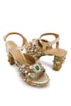 Buy_Anaar_Multi Color Stone Raanjhan Work Heels 