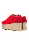 Shop_Anaar_Red Acrylic Mirror Sorority Embellished Sneakers _Online_at_Aza_Fashions