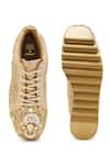 Shop_Anaar_Gold Jadau Brocade Sneakers _at_Aza_Fashions