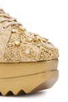 Anaar_Gold Jadau Brocade Sneakers _at_Aza_Fashions