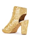 Buy_Anaar_Gold Acrylic Mirror Sans Seri Boss And Cutdan Embroidered Boots _Online_at_Aza_Fashions